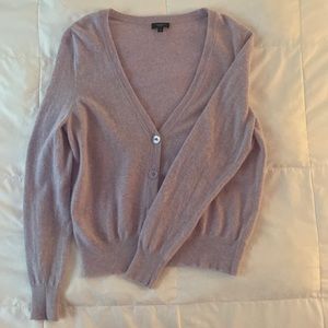 Light Purple Fuzzy Button Down Cardigan
